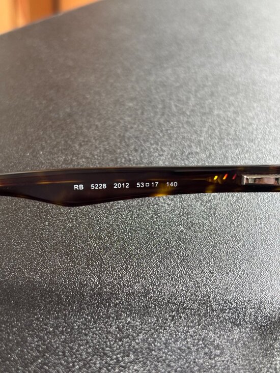 Ray-Ban Frames RB 5225 2012 53 17 140 Tortoise Shell Brown w/ Case & New Cloth main image 6